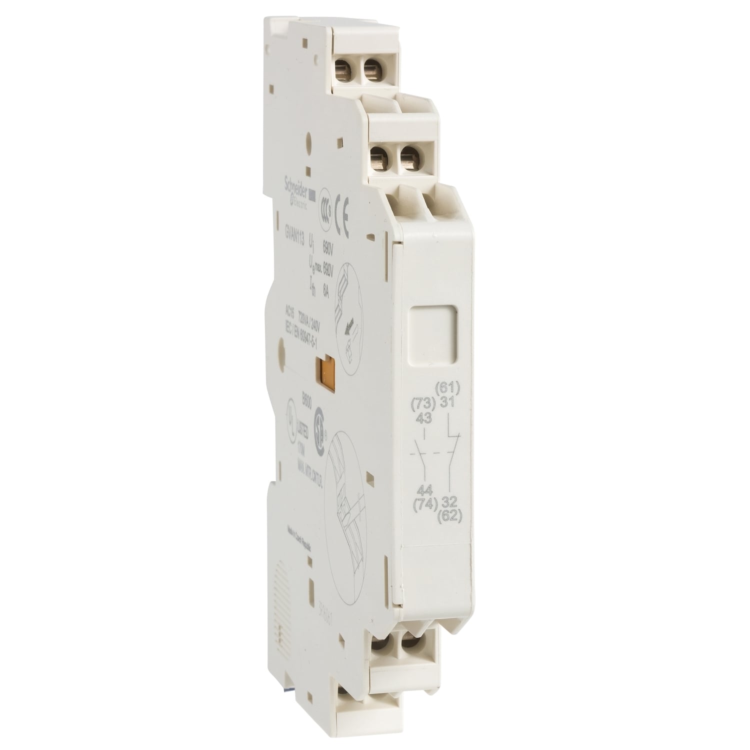 TeSys Deca - auxiliary contact block - 1 NO + 1 NC
