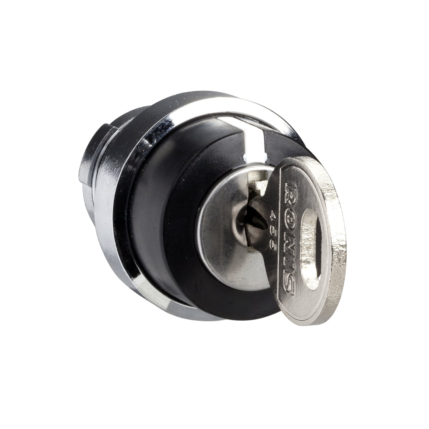 Cam switch operating head, Harmony K, 22mm, metal, circular  29mm, key operated 45 degree, Ronis 455