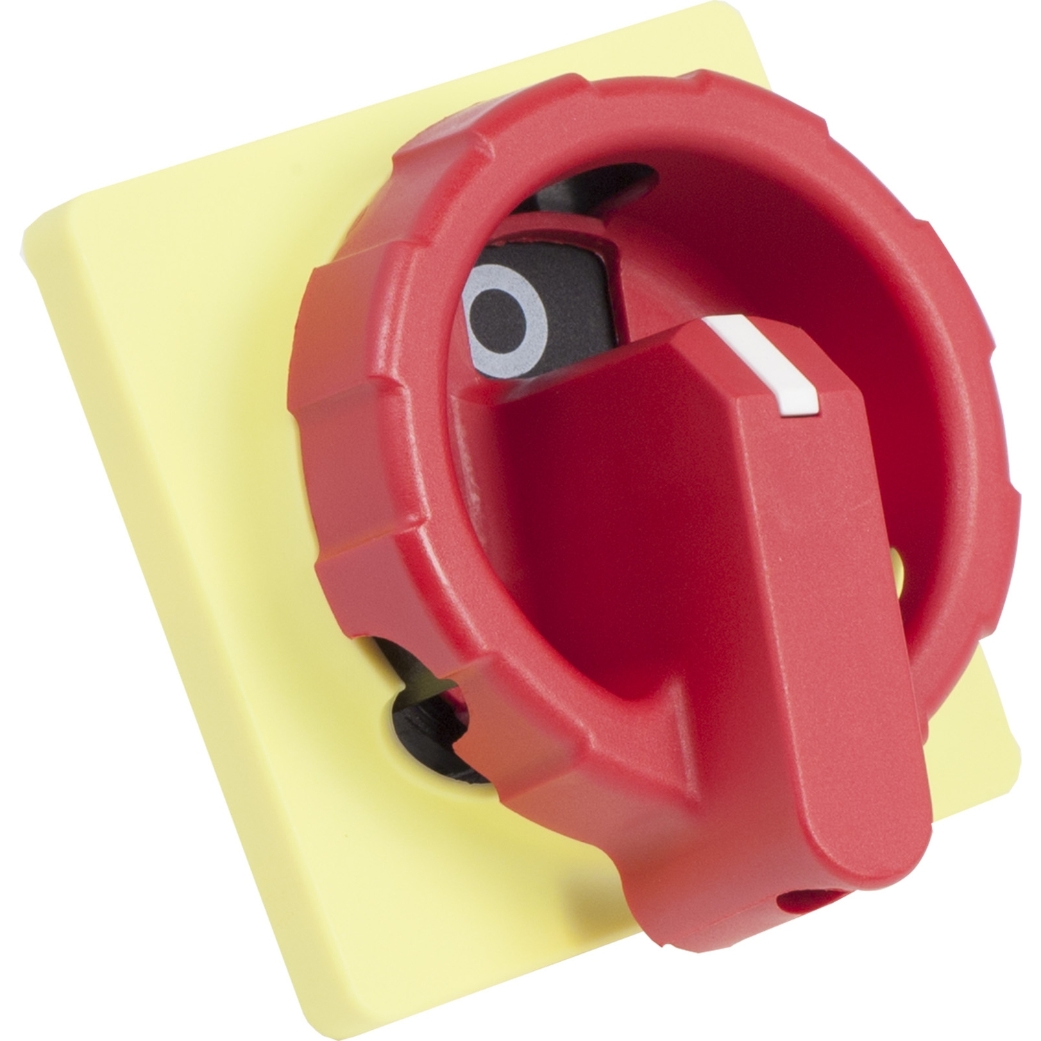 Handles and front plates,TeSys Control,red handle,yellow front,1-3 padlocking,4 screws fixing