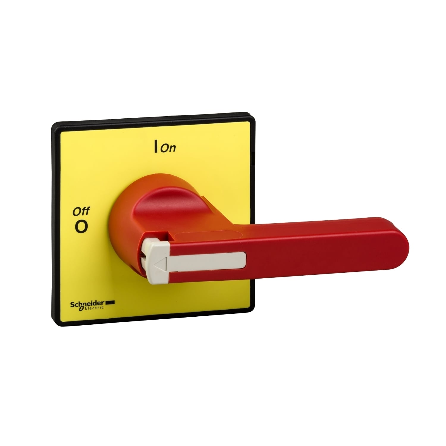Handles and front plates,TeSys Control,red handle,yellow front,without padlocking,4 screws fixing