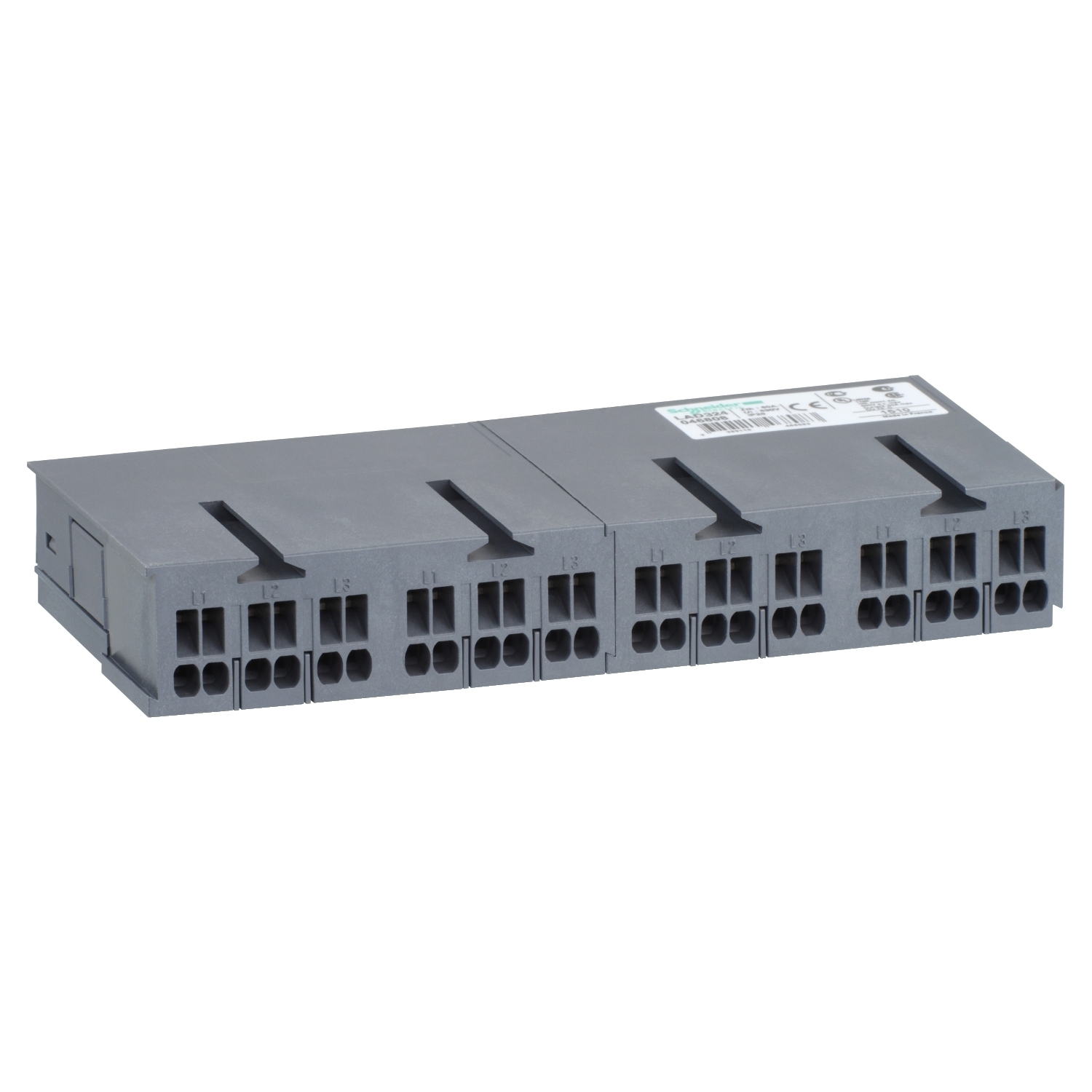 Power splitter box,TeSys Deca Fram 2,63A,for 4 starters composed by GV2ME**3/LS1D323 and LC1D**3 (spring terminal)
