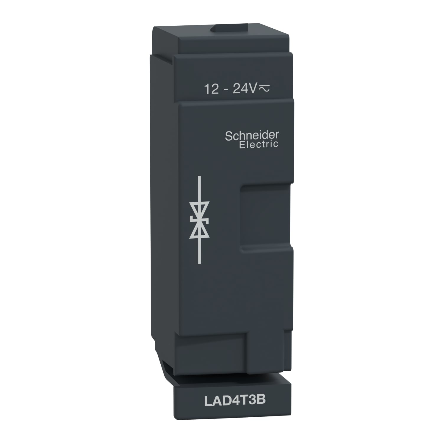 LAD4T3B TeSys D Bi-Directional Peak Limiting Diode Suppressor Module, 50/60 Hz, 12 to 24 V AC/DC V Coil