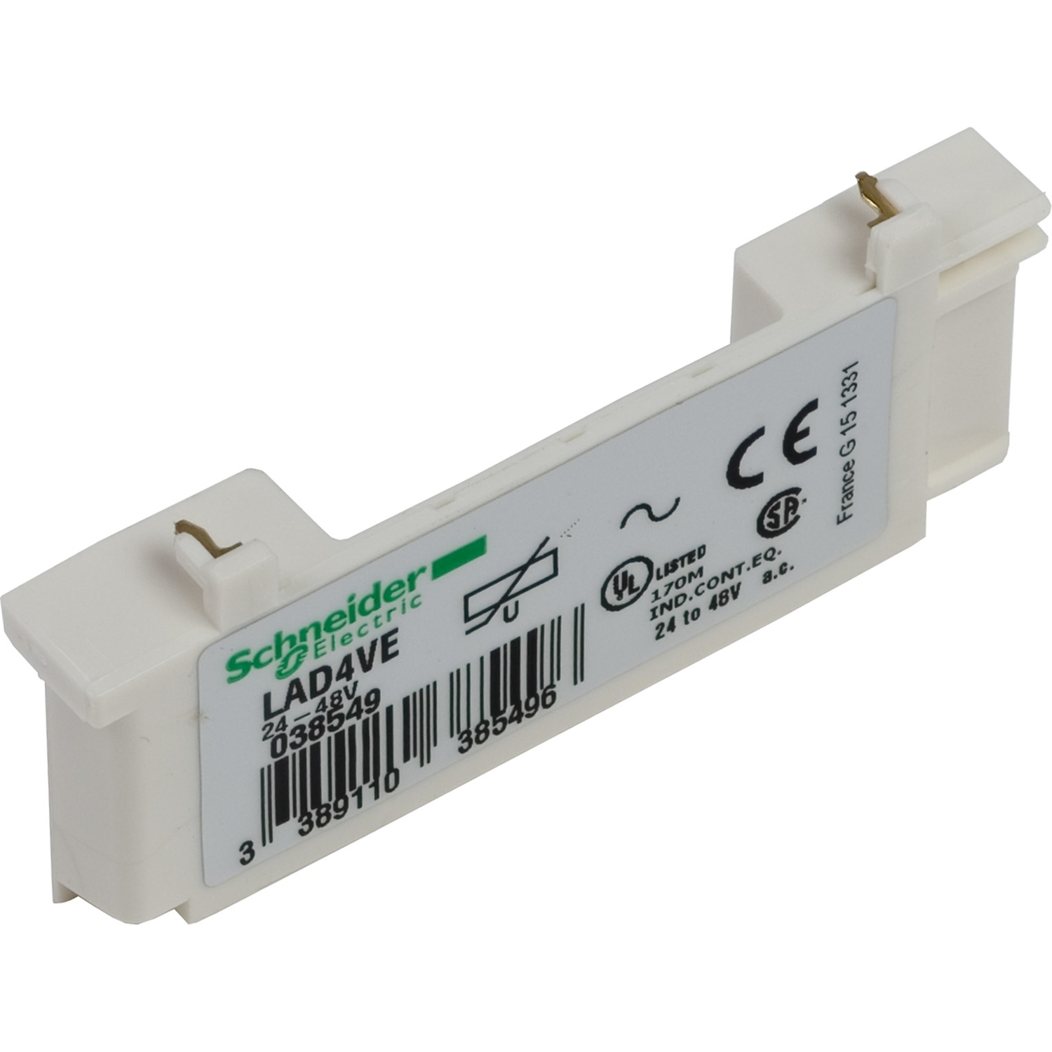 Suppressor module, TeSys Deca, varistor, 50 to 127VAC