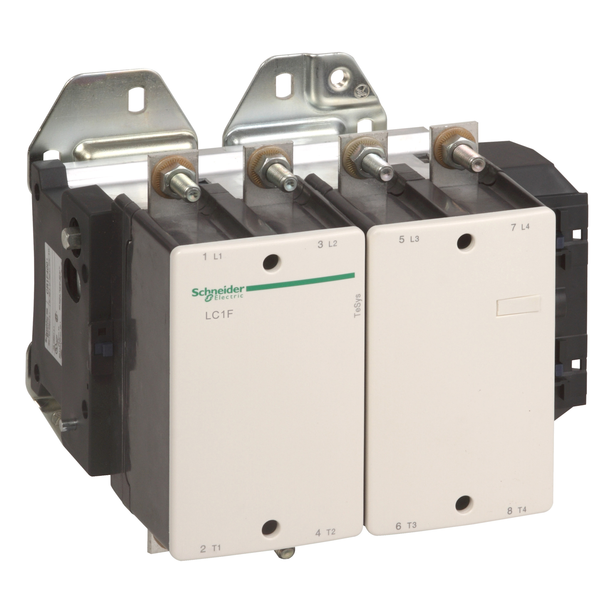 TeSys F contactor-4P(4 NO)-AC-1 <= 440V 500A with coil LX1/LX9 -481000V AC 40/400Hz, LX4 -48...440V DC, LXE -100...250V AC 50/60Hz or 100380V DC
