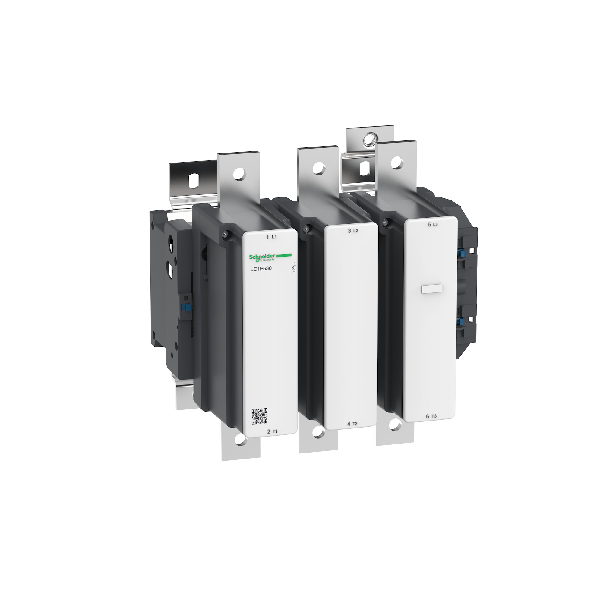 TeSys F contactor - 3P(3 NO)-AC-3 <= 440V 630 A with coil LX1/ LX9 - 481000V AC 40/400Hz, LX4 - 48...440V DC