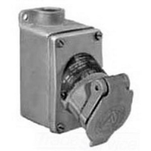 U-Line; 1 Gang Receptacle; 20 Amp, 125 Volt AC, 3-Pole, 2-Wire