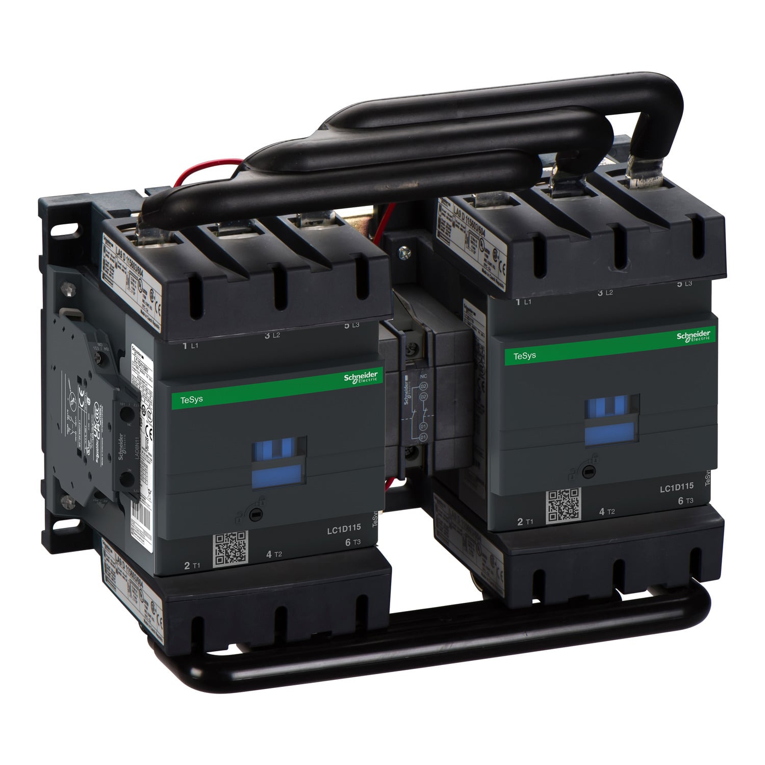 TeSys Deca reversing contactor - 3P(3 NO) - AC-3 - <= 440 V 115 A - 24 V DC coil