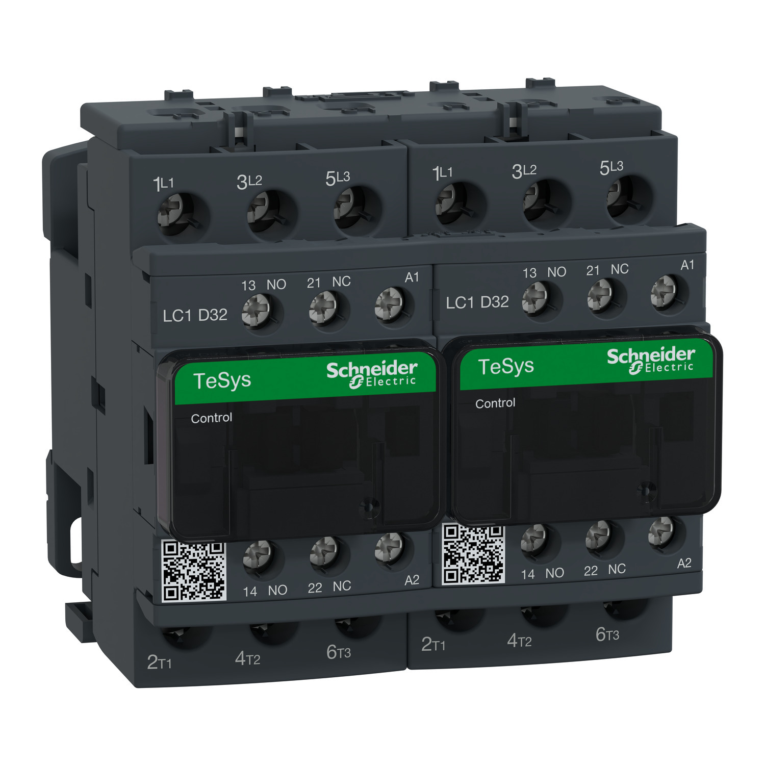 TeSys Deca reversing contactor - 3P(3 NO) - AC-3 - <= 440 V 32 A - 120 V AC coil