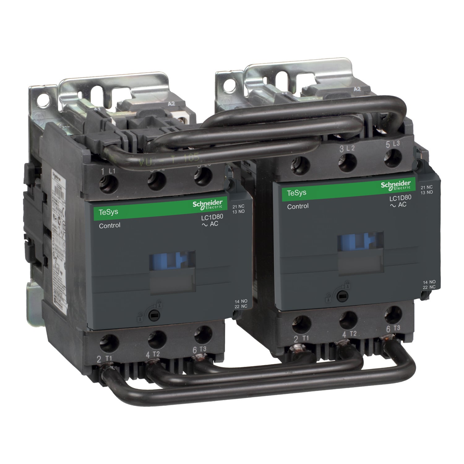 TeSys Deca reversing contactor - 3P(3 NO) - AC-3/AC-3e - <= 440 V 80 A - 115 V AC coil