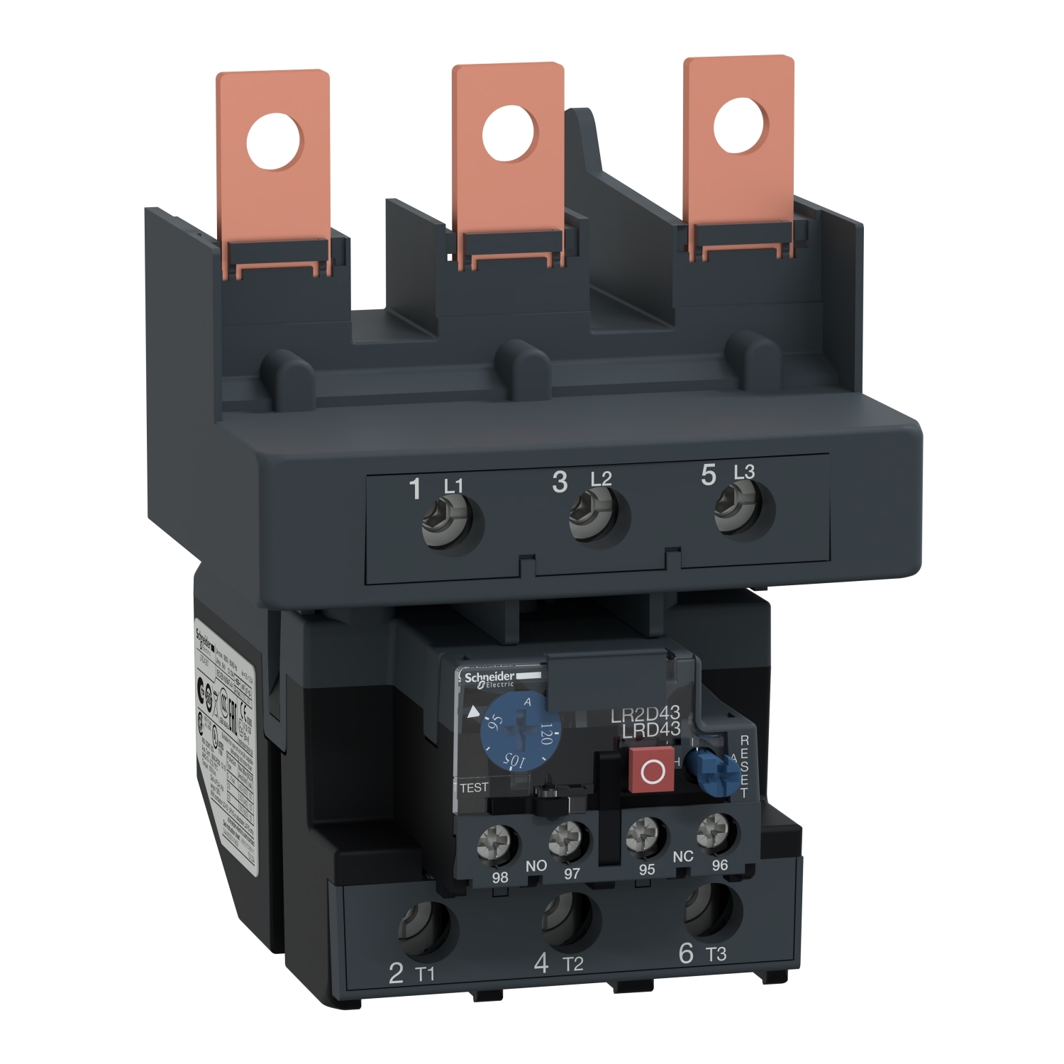 TeSys Deca thermal overload relays , 95...120A , class 10A