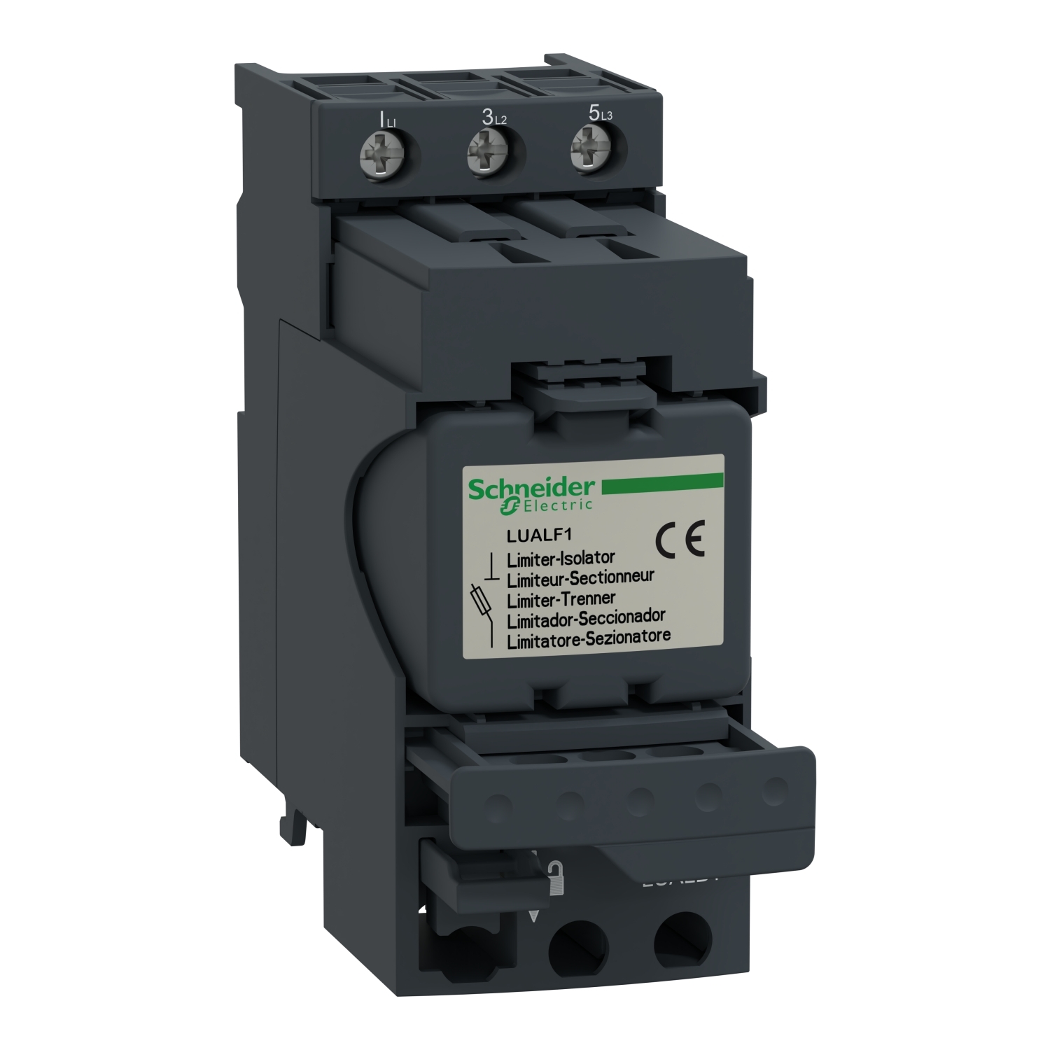 Current limiter disconnector, TeSys Ultra, 32A/690V, activation 50kA, Iq 130kA@440V, mounting on power base