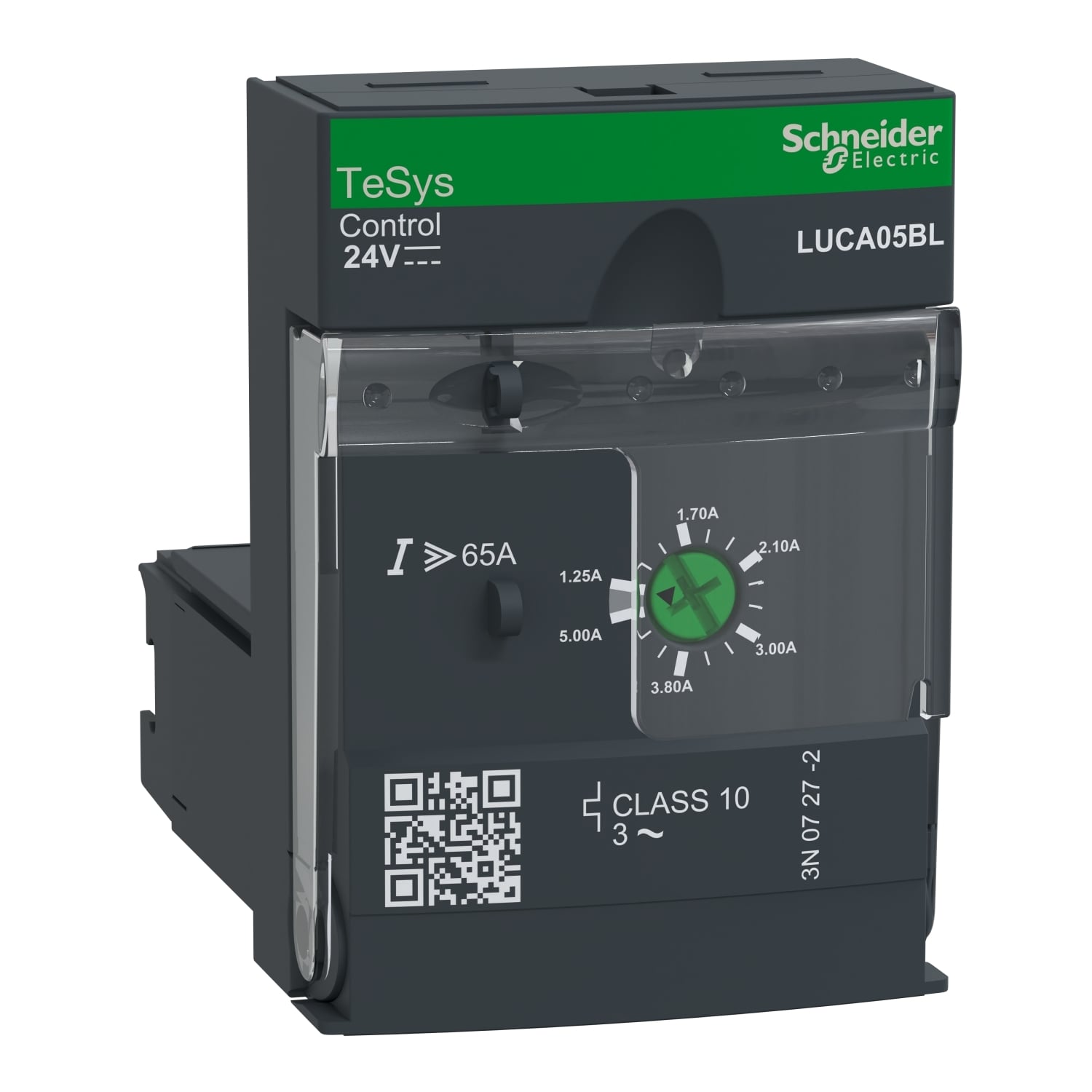 Standard control unit, TeSys Ultra, 1.25A to 5A, class 10, 24VDC