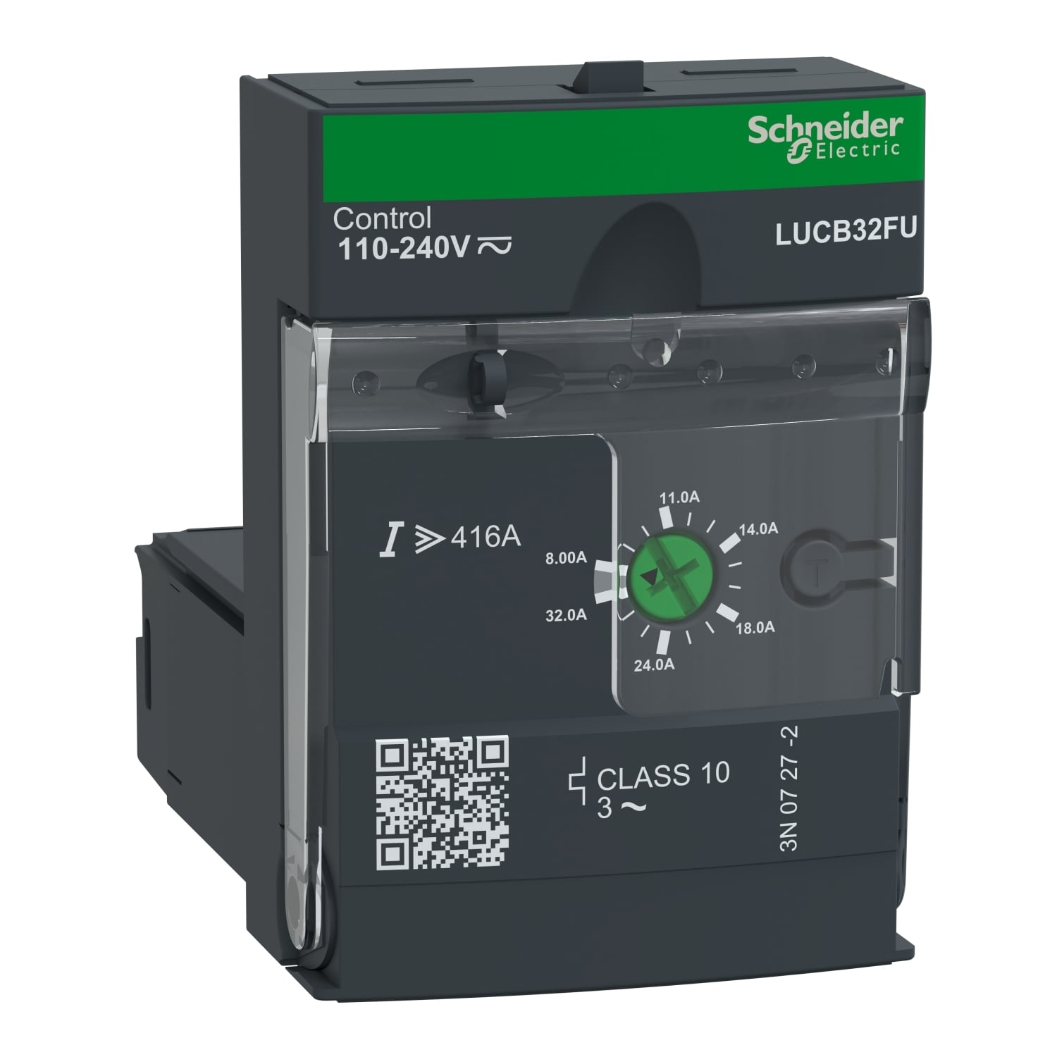 Advanced control unit, TeSys Ultra, 8A to 32A, 3P motors, protection & diagnostic, class 10, coil 110-240VAC/DC