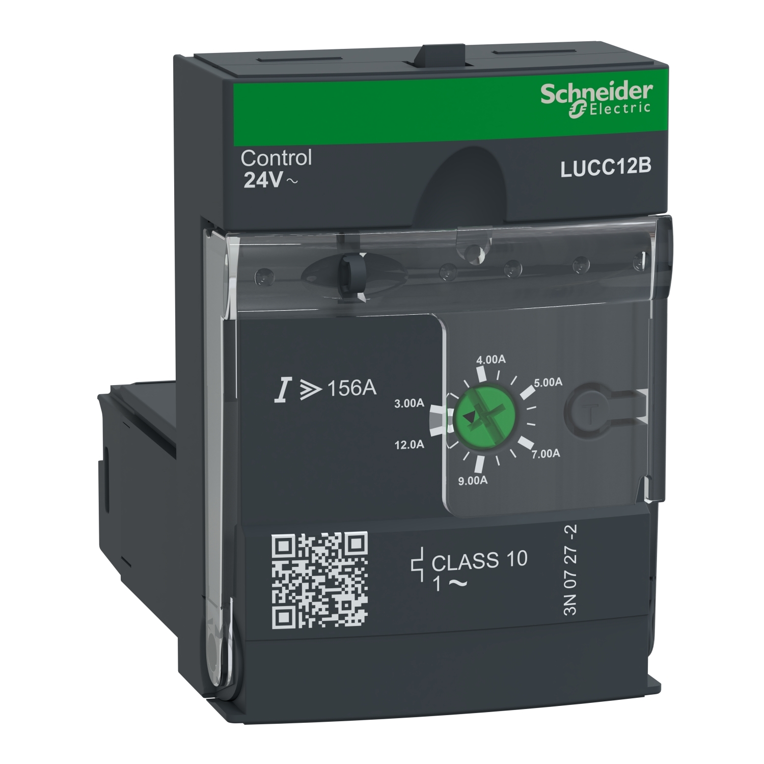 Advanced control unit, TeSys Ultra, 3A to 12A, 1P motors, protection & diagnostic, class 10, coil 24VAC