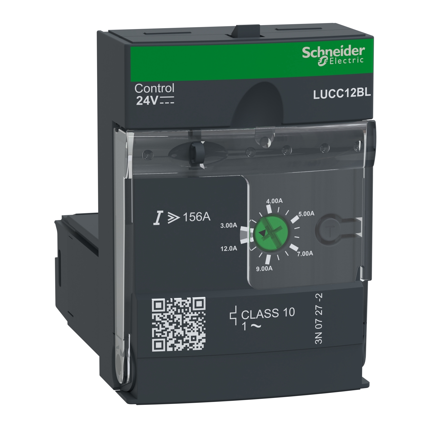 Advanced control unit, TeSys Ultra, 3A to 12A, 1P motors, protection & diagnostic, class 10, coil 24VDC