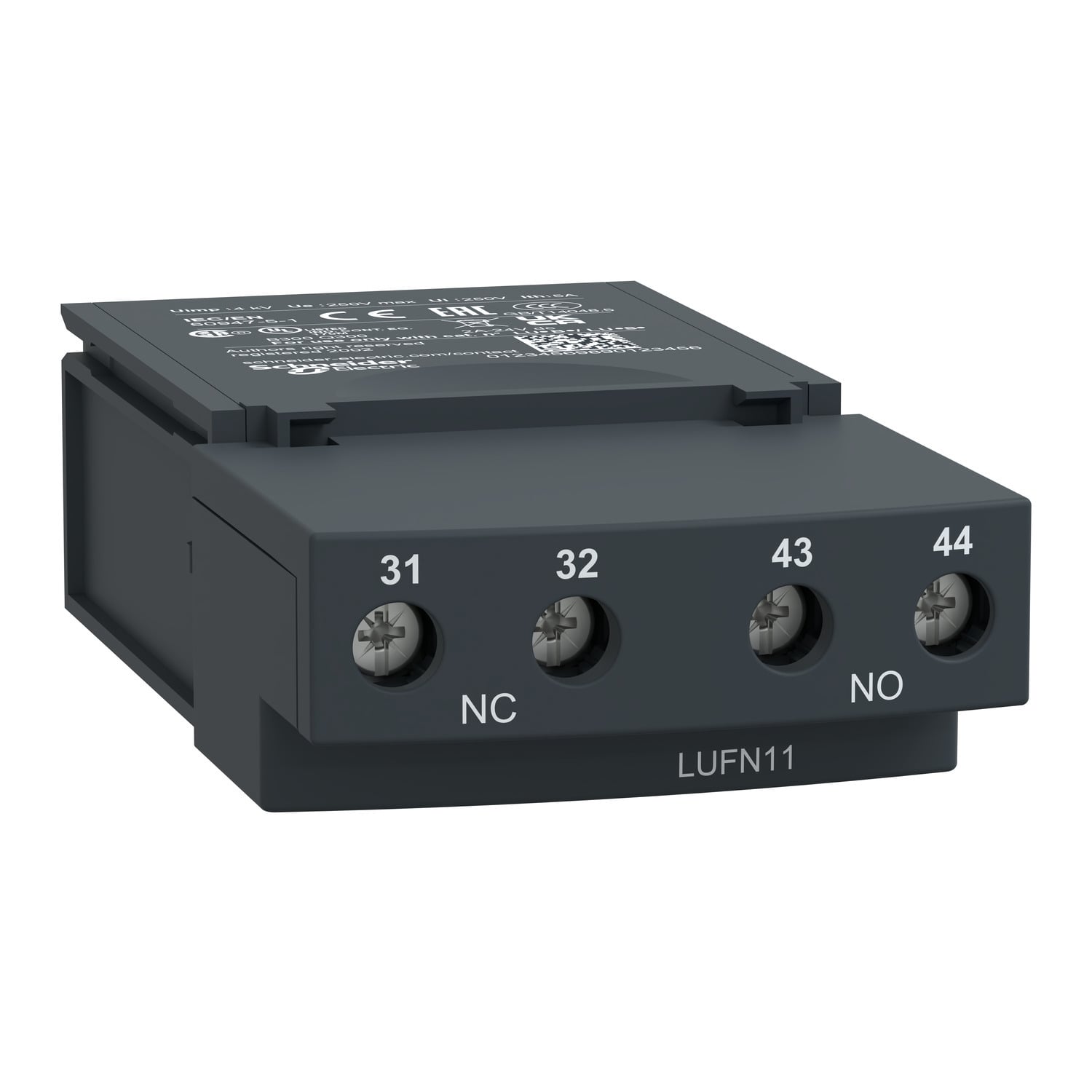 Auxiliary contact module, TeSys Ultra1 NO and 1 NC