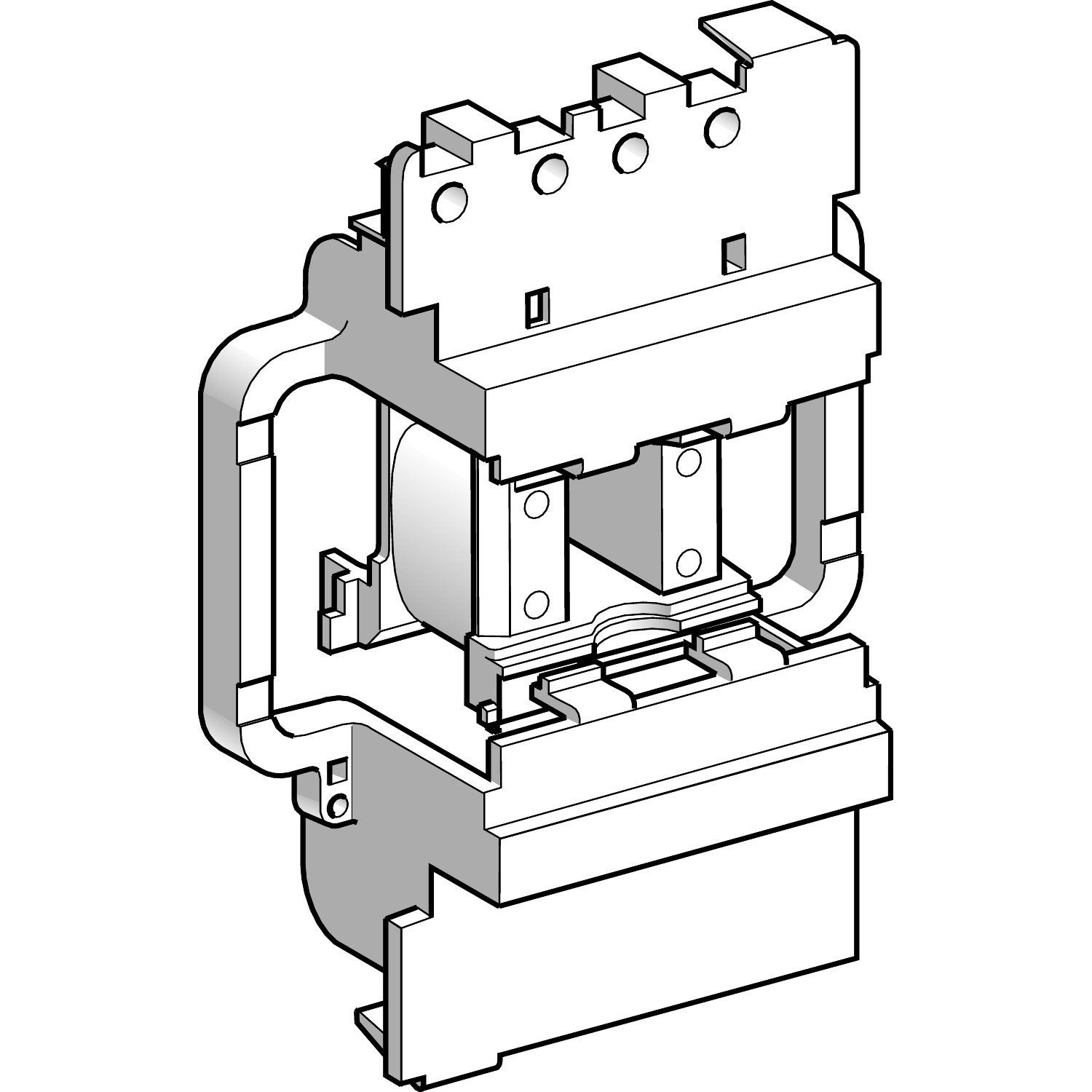 Contactor coil, TeSys Deca, LX1D8, 380V AC 50/60Hz for 115 and 150A contactor