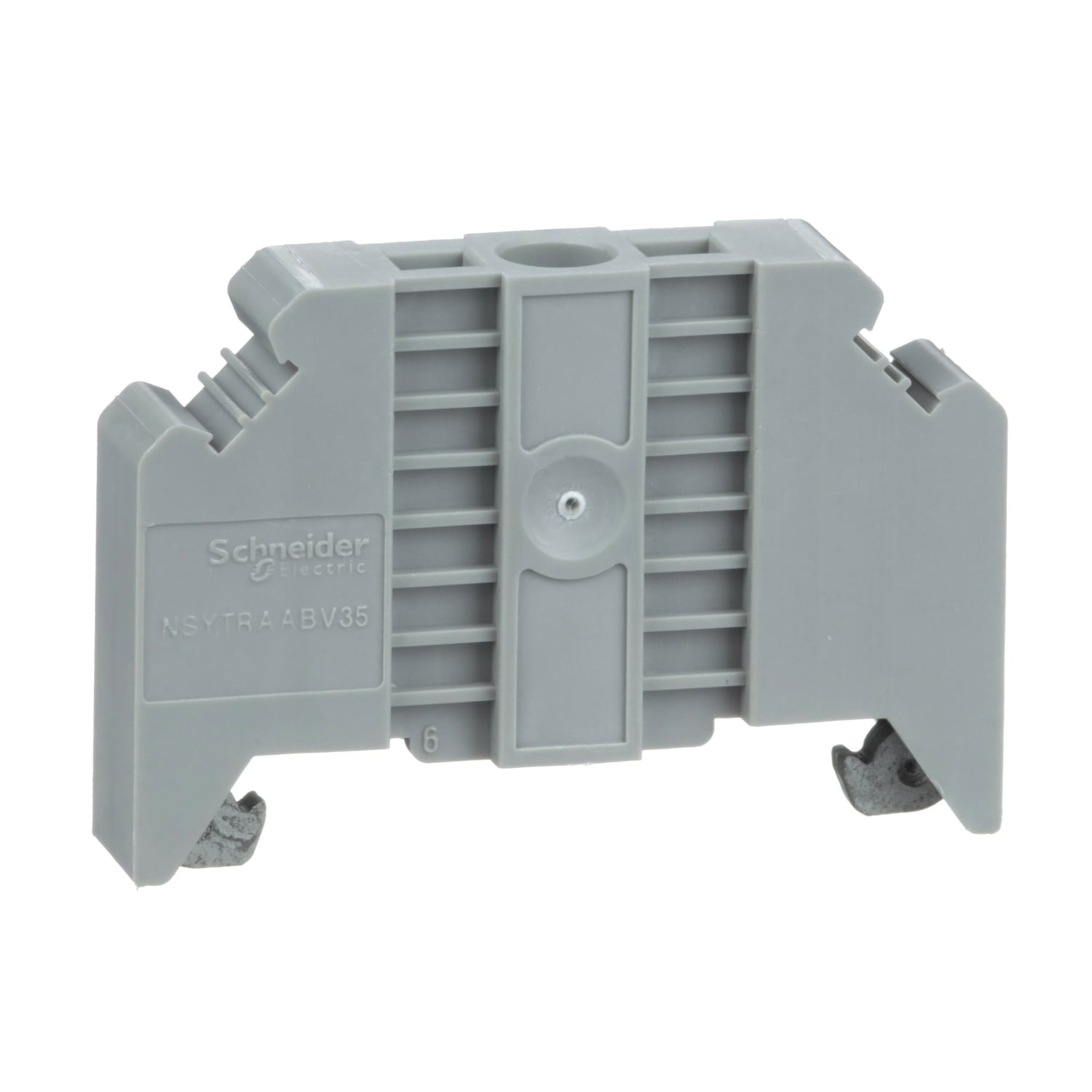 Linergy terminal blocks, end bracket, screw on, for 35 mm DIN rail, 9.5 mm wide, markable