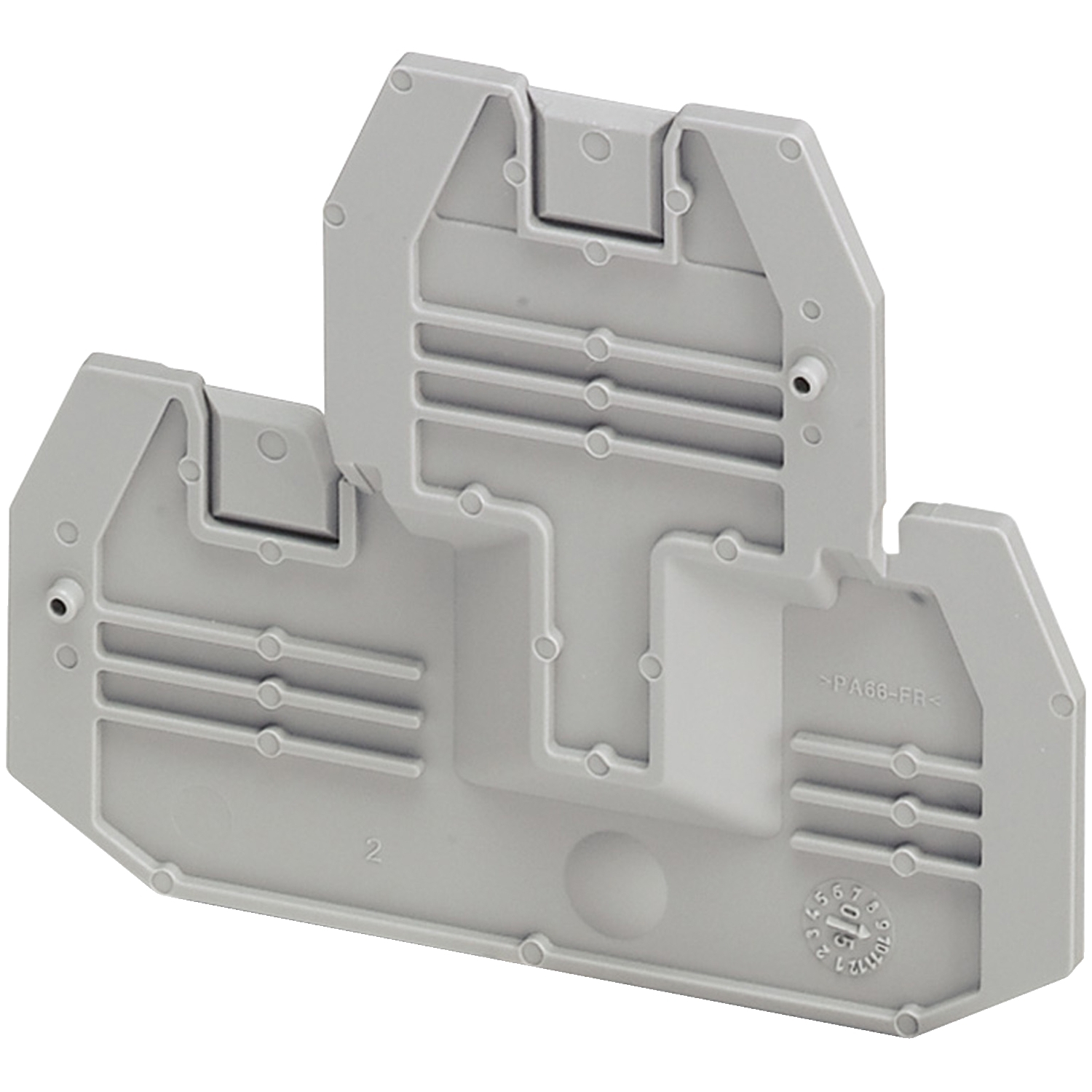 End Plate; Gray, 2.2 mm Width