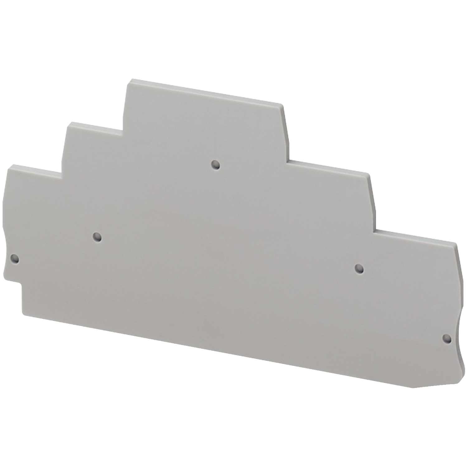 Cover plate, Linergy TR, 3 level, 2.2mm width, 6 points for spring terminals NSYTRR26T, grey, Set of 50