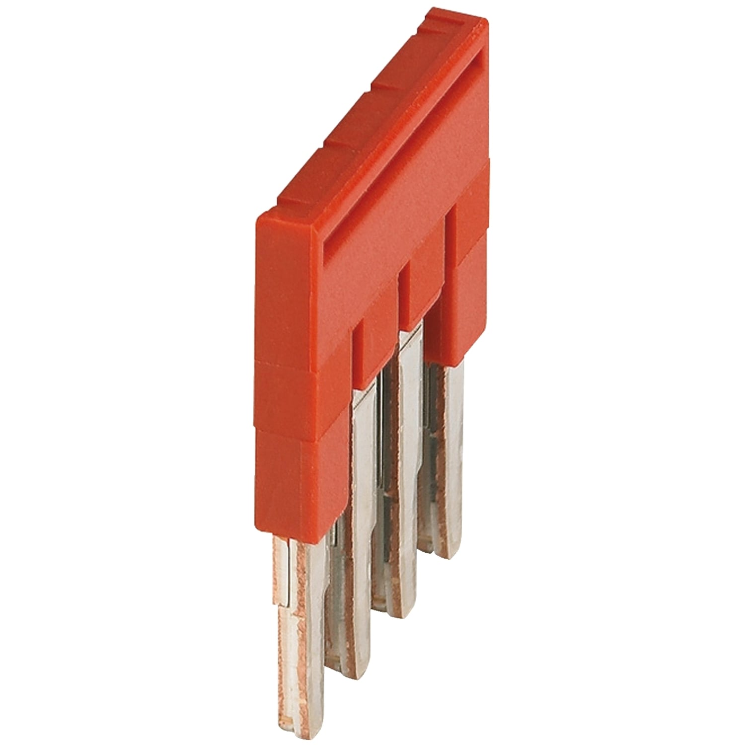 Plug-in bridge, Linergy TR, 4 points, for 2.5mm terminal blocks, red, 4 way, set of 50