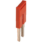 Plug-In Bridge, 2 Points for 4mm Terminal Blocks, Red