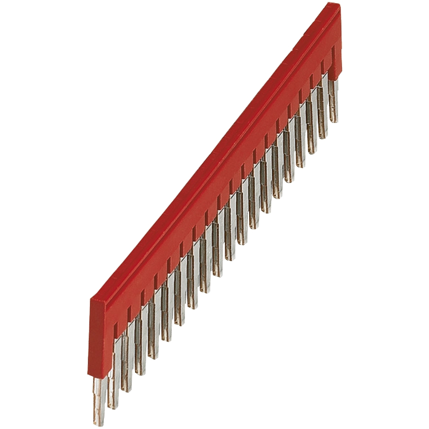 Terminal Blocks, Linergy, plugin bridge jumper, for 6.2mm wide blocks, 20 points, red