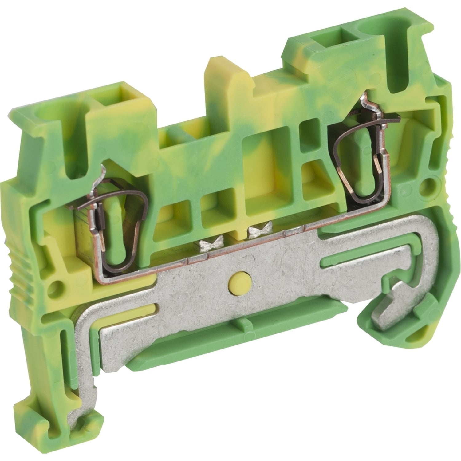 Terminal block, Linergy TR, spring type, protective earth, 2 points, 2.5mm, green-yellow, set of 50