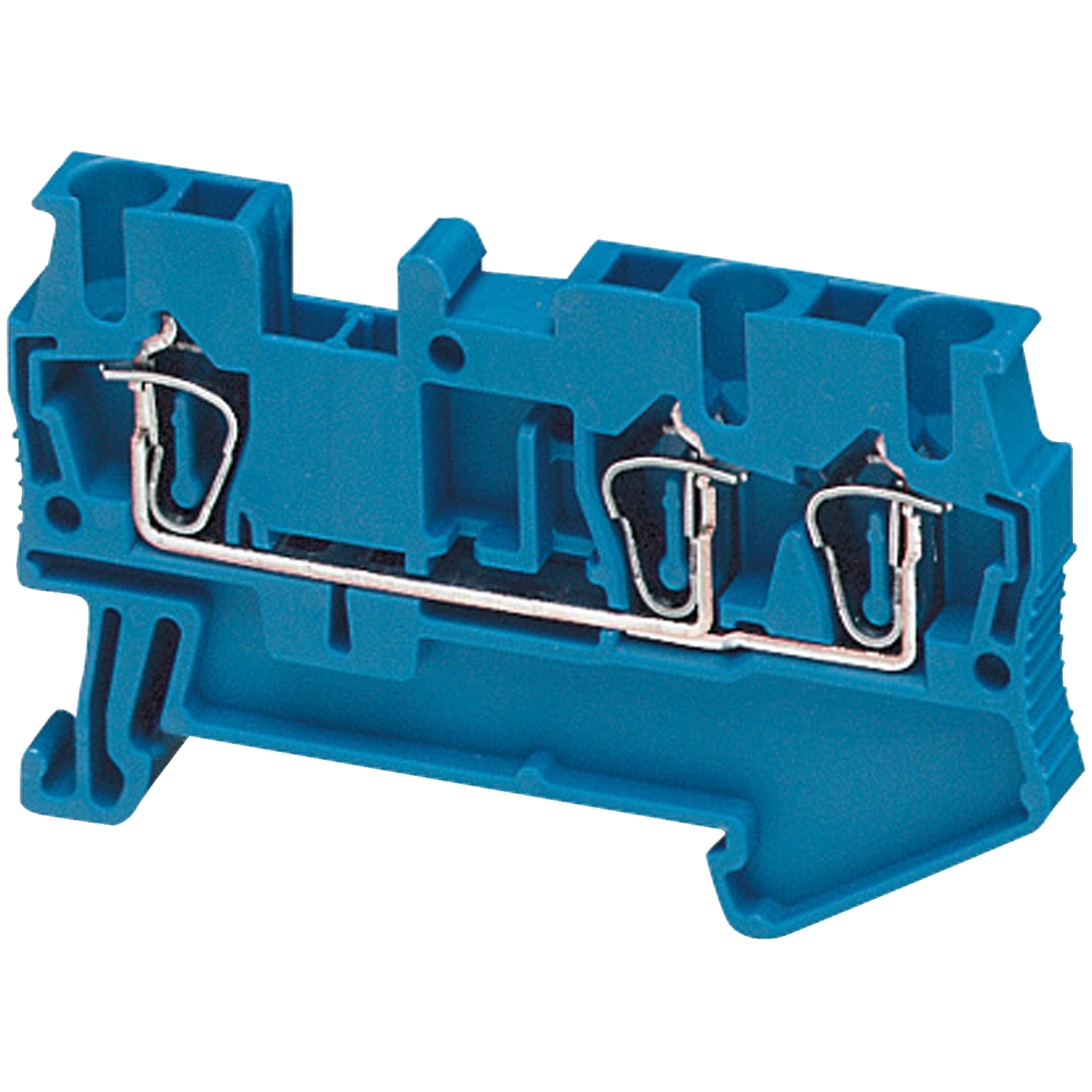 Terminal block, Linergy TR, spring type, feed through, 3 points, 2.5mm, blue, set of 50