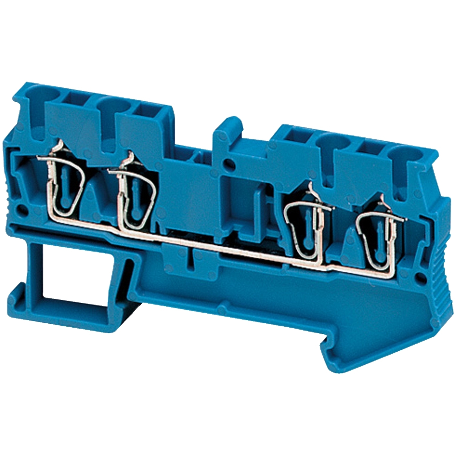Terminal block, Linergy TR, spring type, feed through, 4 points, 2.5mm, blue, set of 50