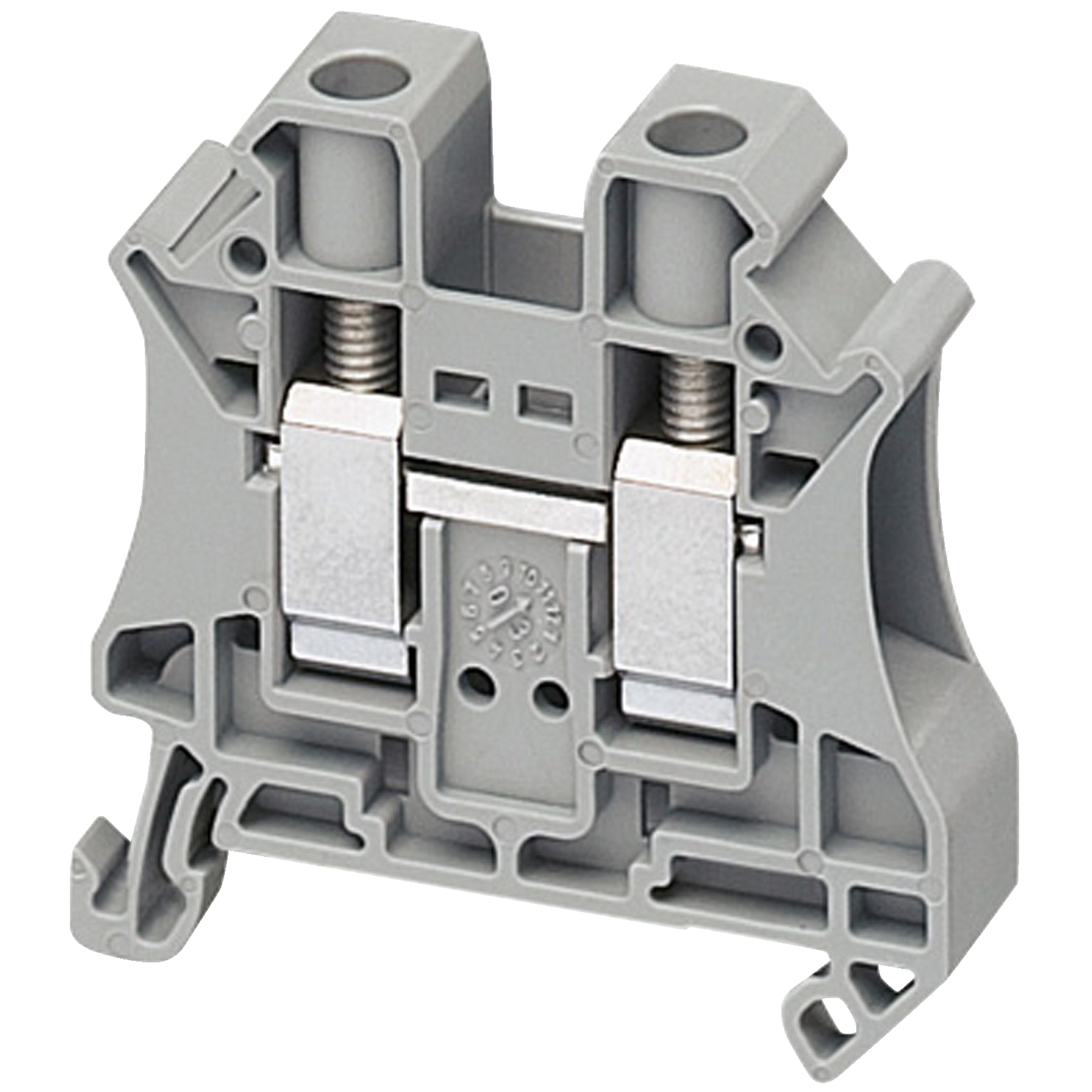 Terminal block, Linergy TR, grey, 10mm, passthrough, 2 points, set of 10