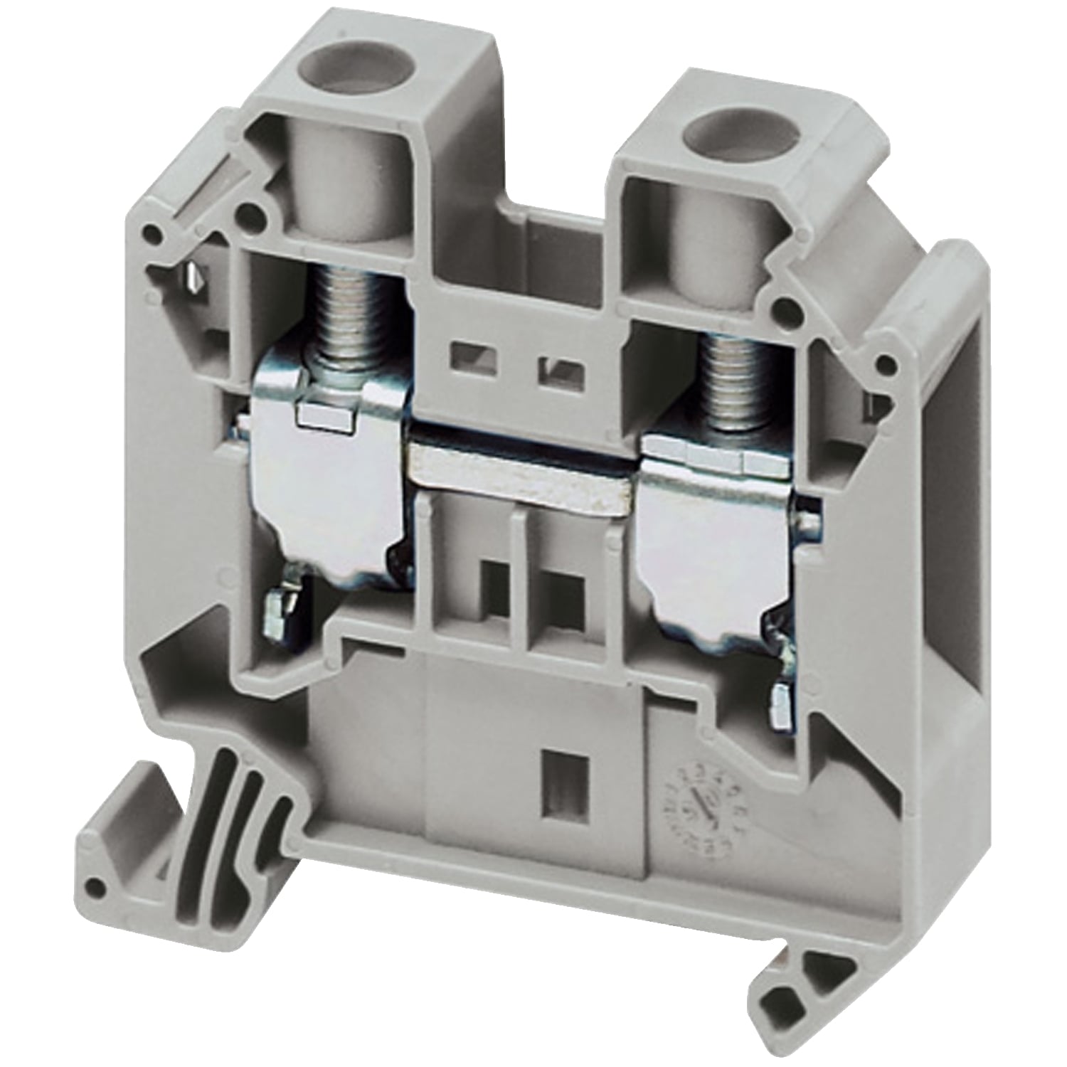 Terminal block, Linergy TR, grey, 16mm, passthrough, 2 points, set of 10
