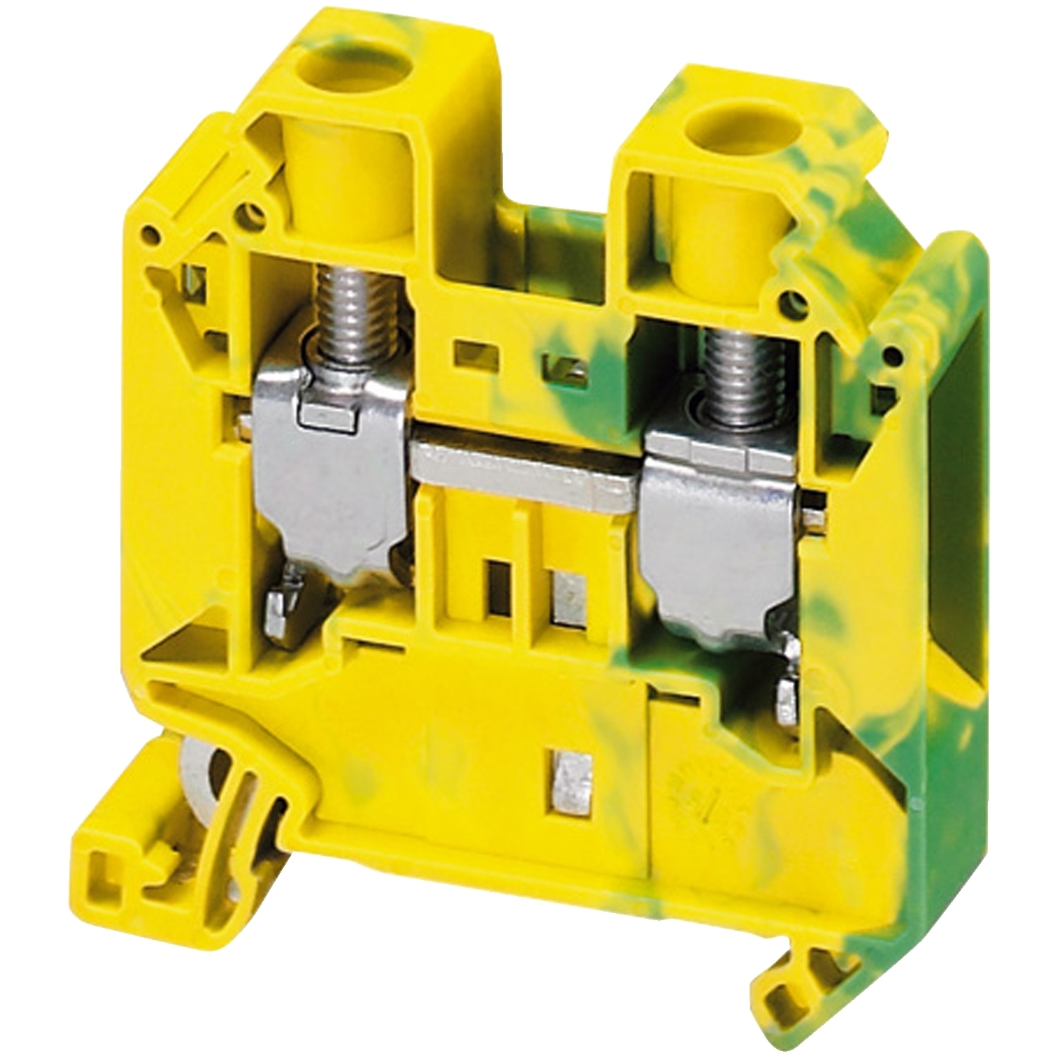Terminal block, Linergy TR, green-yellow, 16mm, protective earth, 2 points, Set of 50