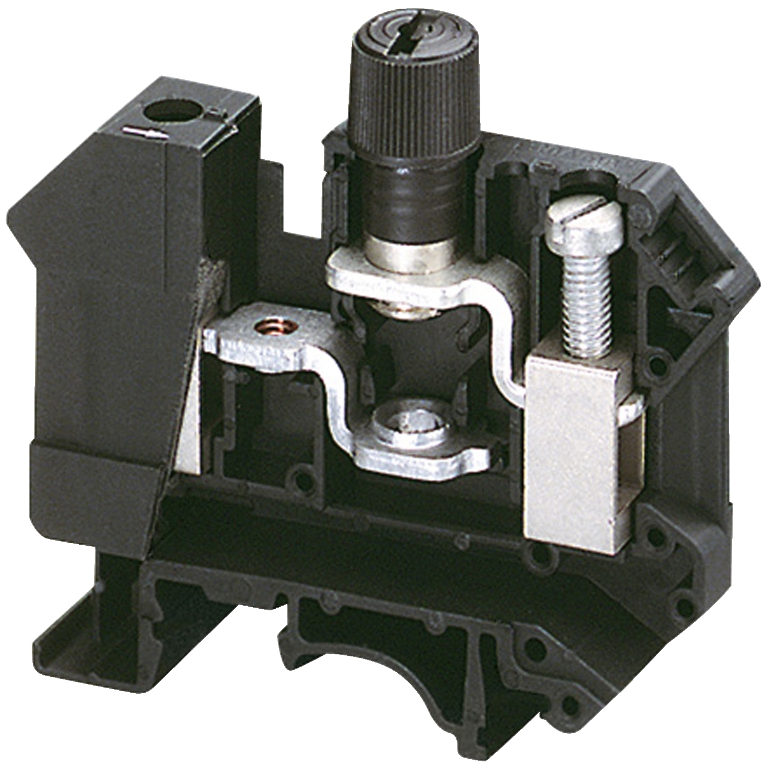 Terminal block, Linergy TR, screw type, fused, screw cap, for 5x20mm cartridge fuse, 2 points