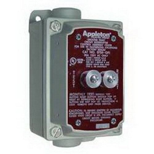 GFI Factory Sealed Ground Fault Circuit Interrupter with Cover and Box; 125 Volt AC, 20 Amp