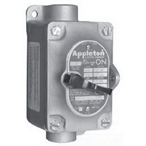 Feed-Through Tumbler Switch, 120 - 277 VAC, 30 A, 2-Pole