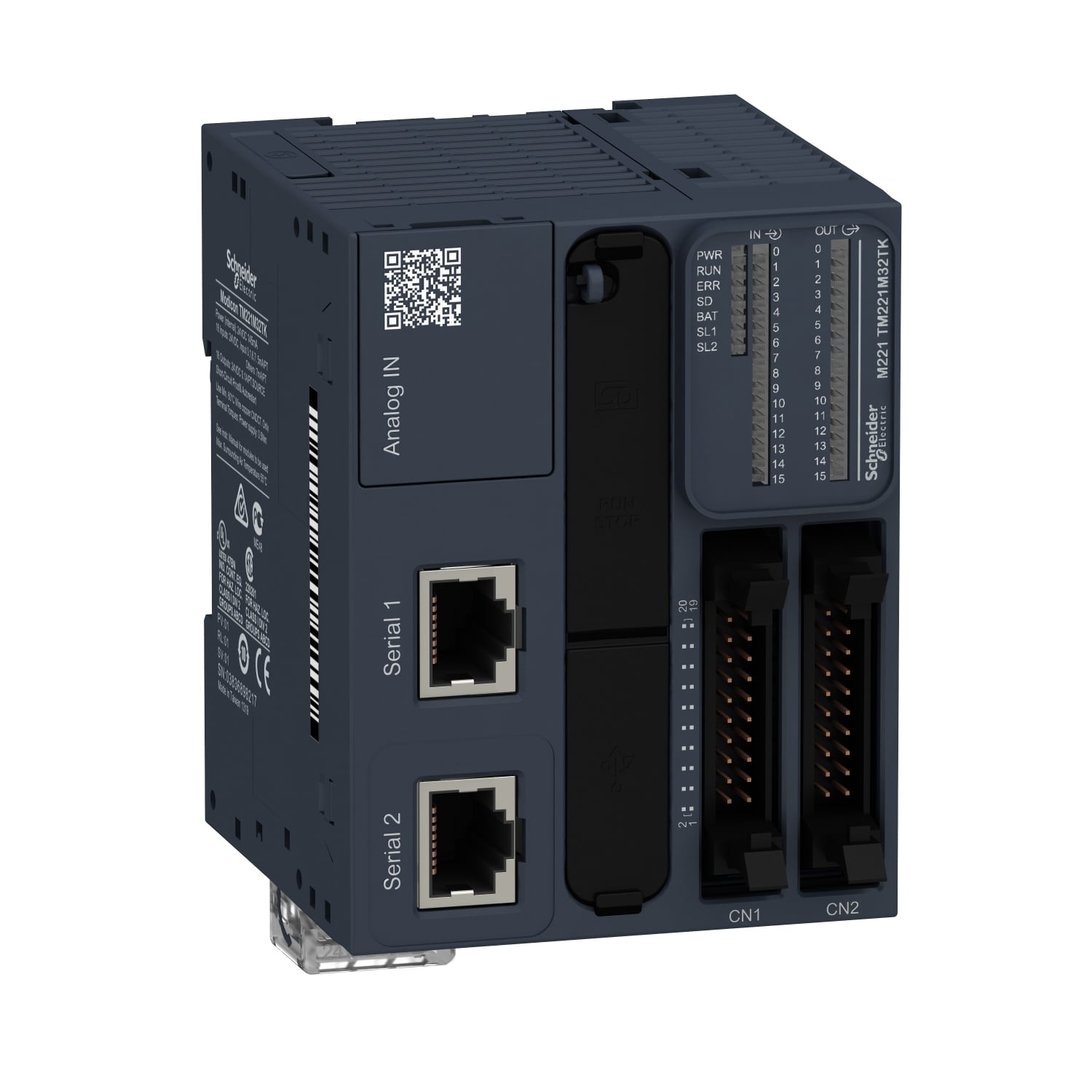 logic controller, Modicon M221, 32 IO, transistor, PNP