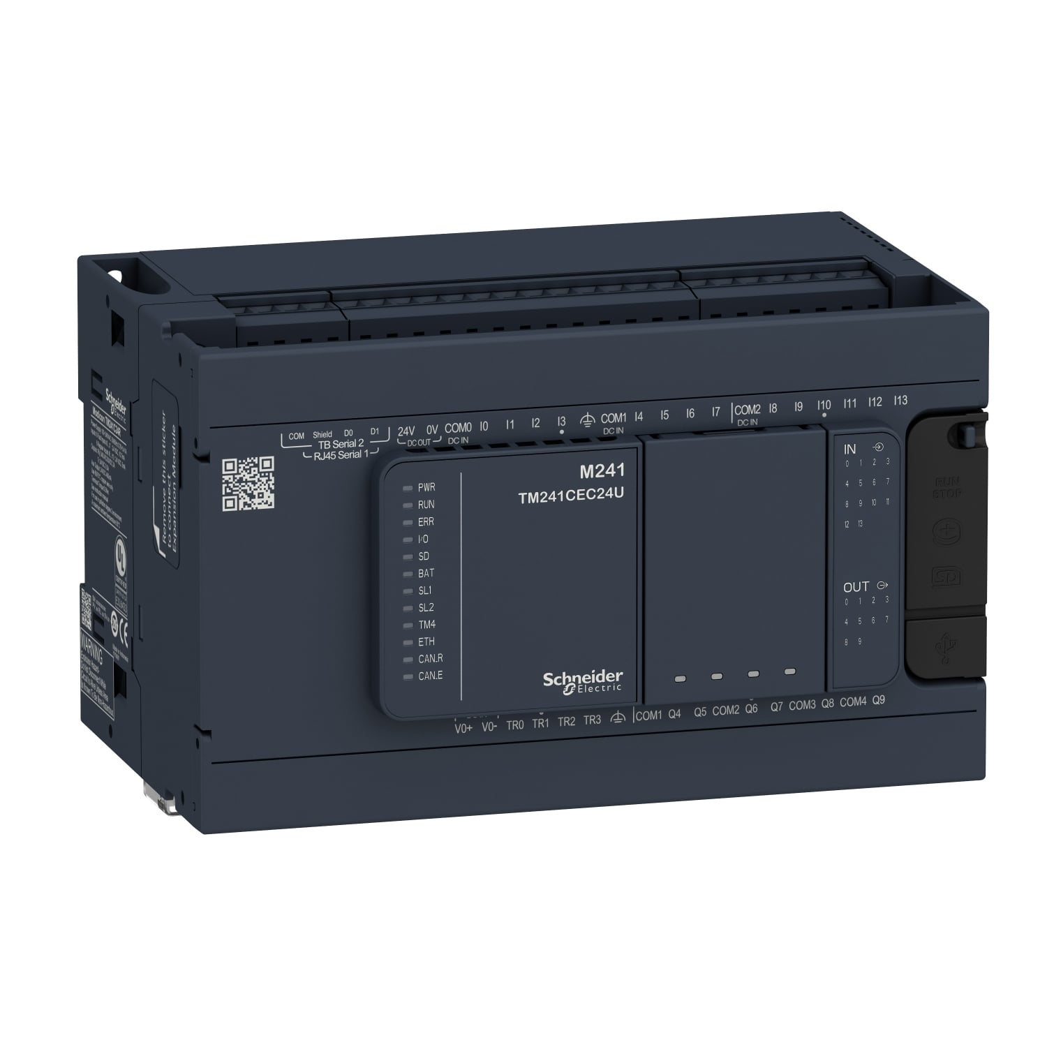 logic controller, Modicon M241, 24 IO, relay
