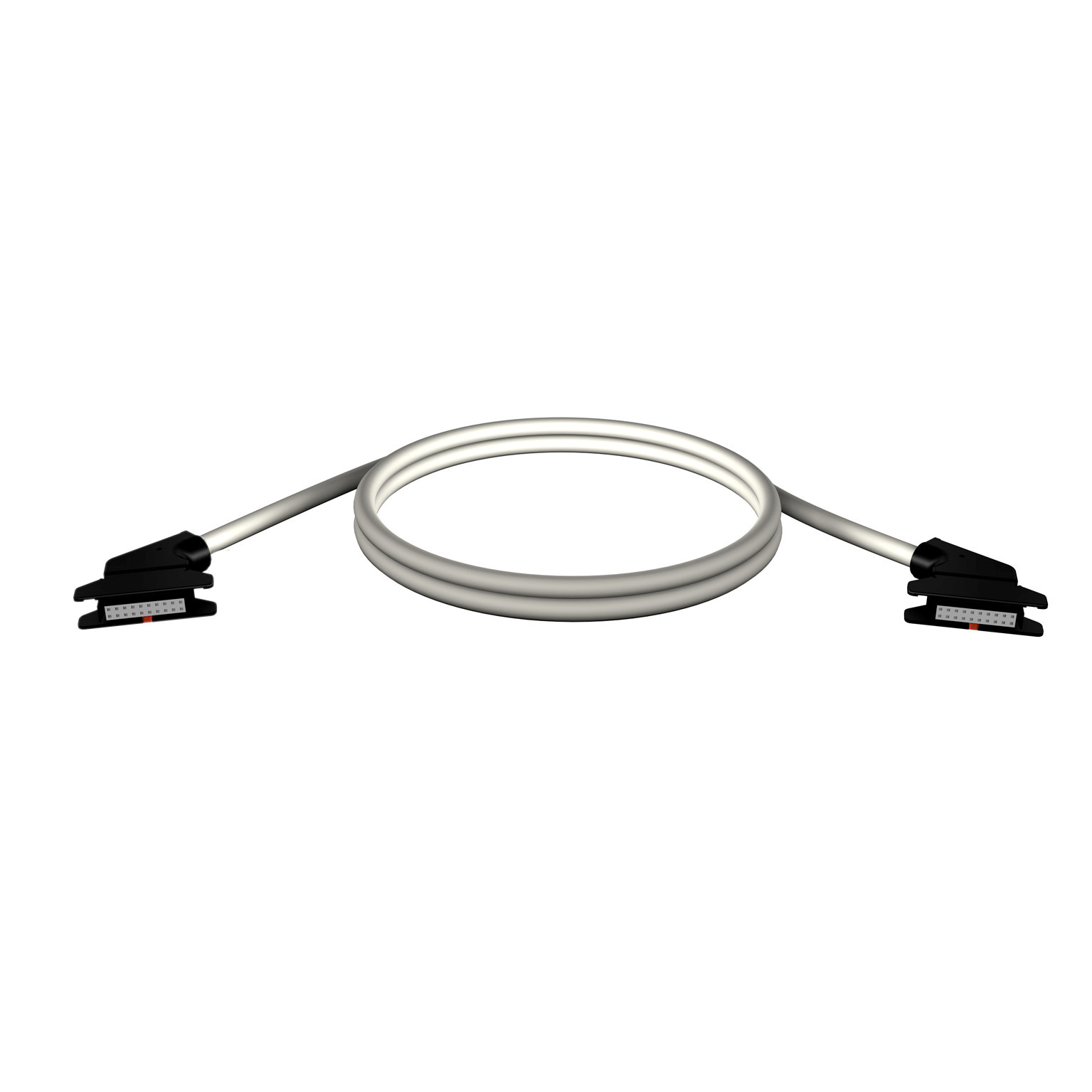 rolled ribbon connecting cable - for I/O module with HE10 connectors - 1 m