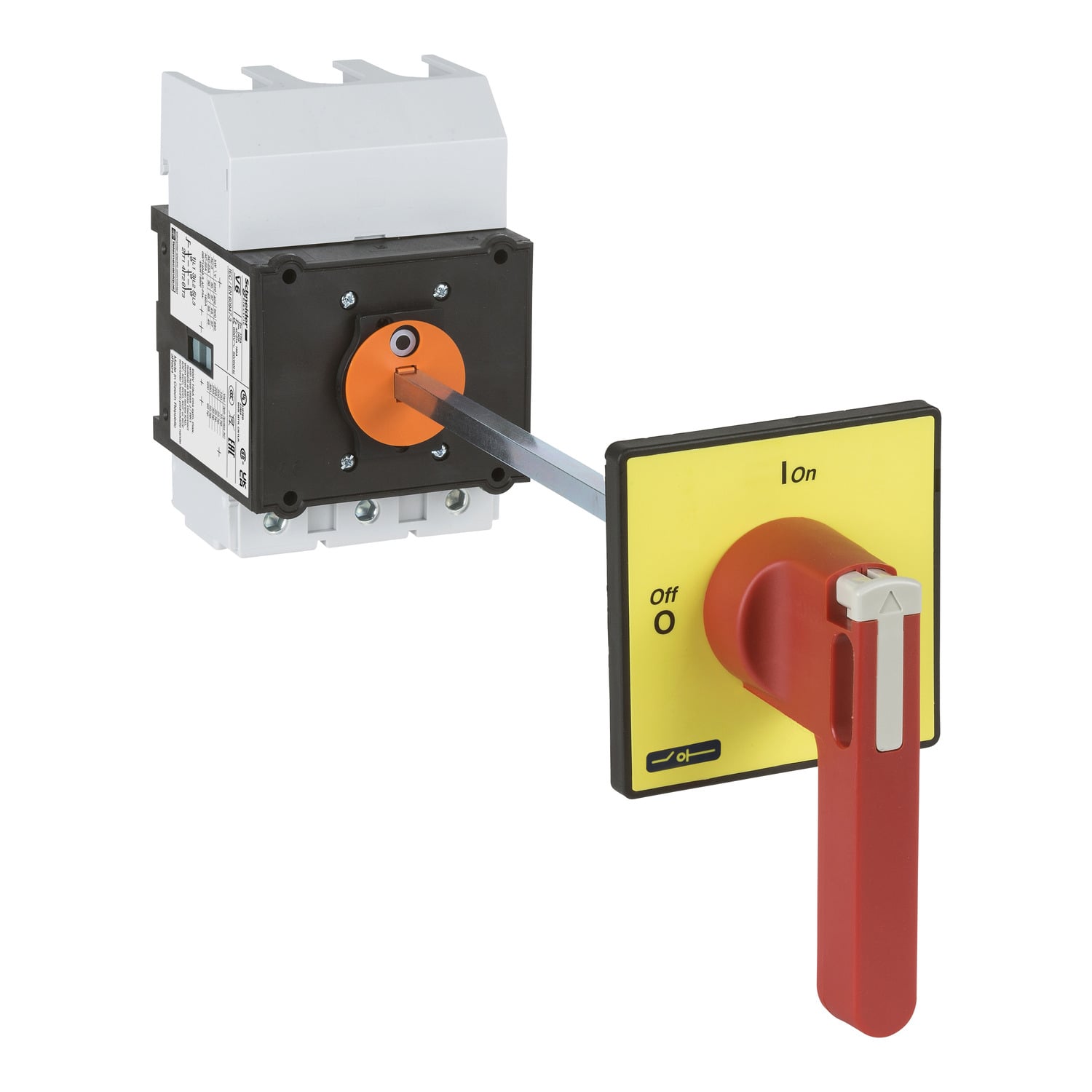 Switch disconnector,TeSys Control,for ON/emergency stop,125A,4 screws fixing,for mounting at back of an enclosure