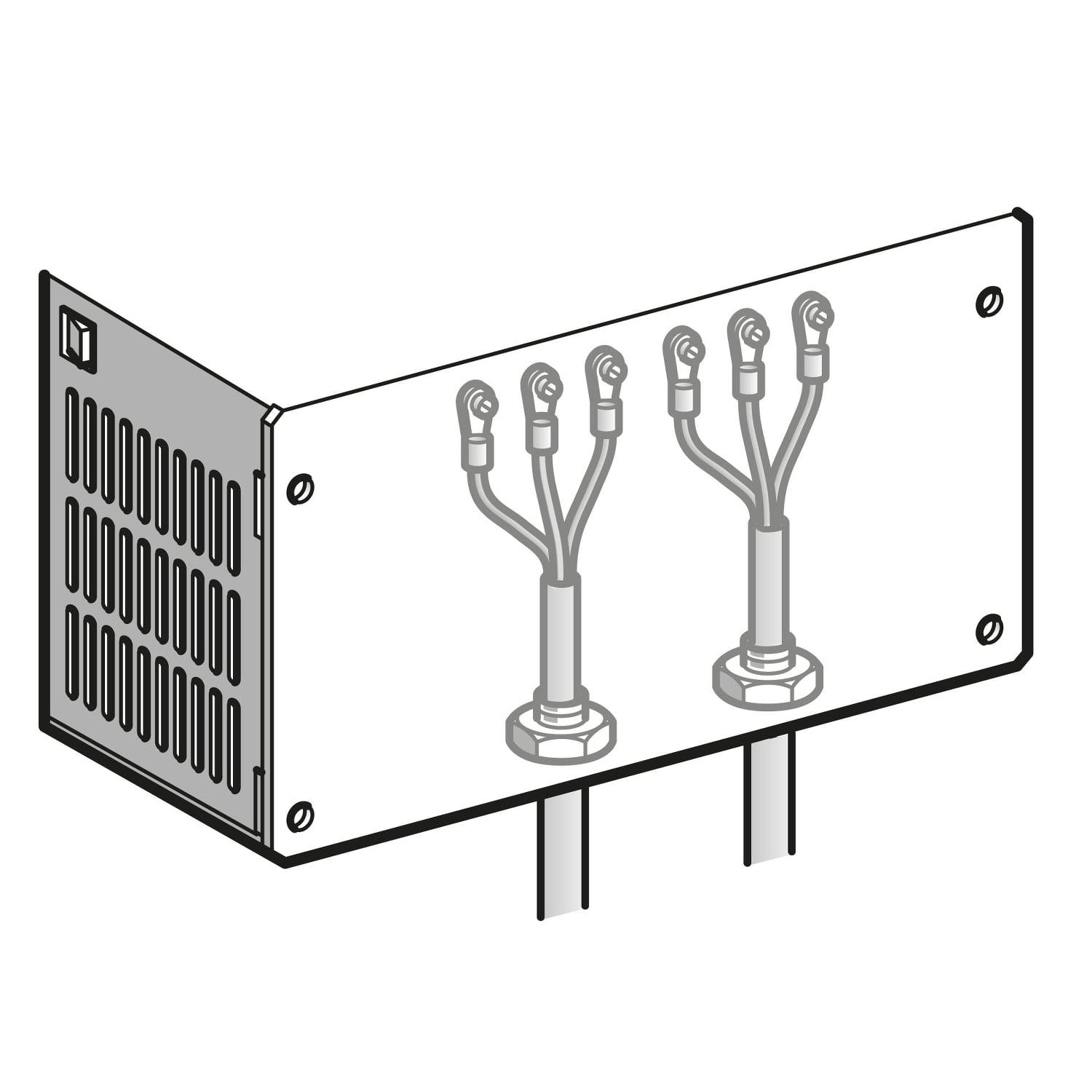 kit for UL type 1 conformity - mounted under variable speed drive
