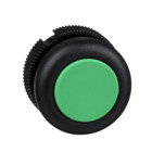 Harmony, round head for push button, spring return, green, booted