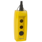 Empty pendant control station, Harmony XAC, plastic, yellow, 2 cut outs, for cable 7...13mm