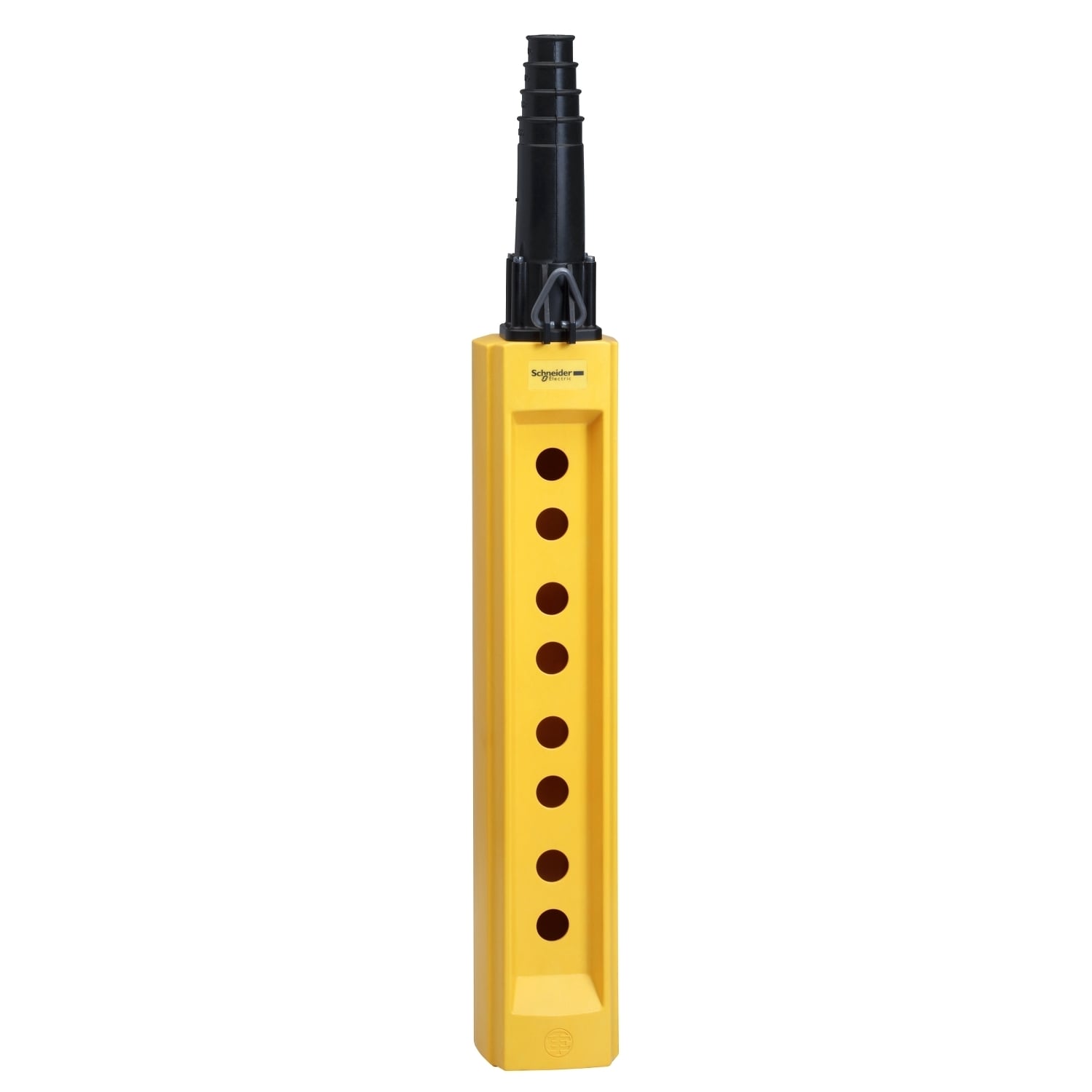 Pendant control station, Harmony XAC, empty, plastic, yellow, 8 cut-outs, cable 22?35mm