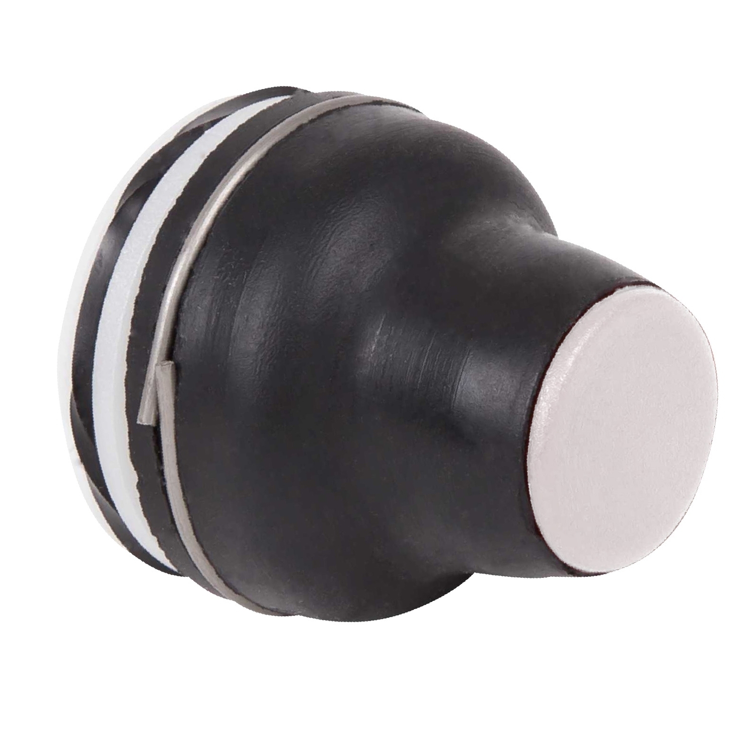 Head for push button, Harmony XAC, plastic, white, booted, operating travel 4mm