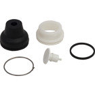 Head for push button, Harmony XAC, plastic, white, booted, operating travel 16mm, 25...+ 70 degree C