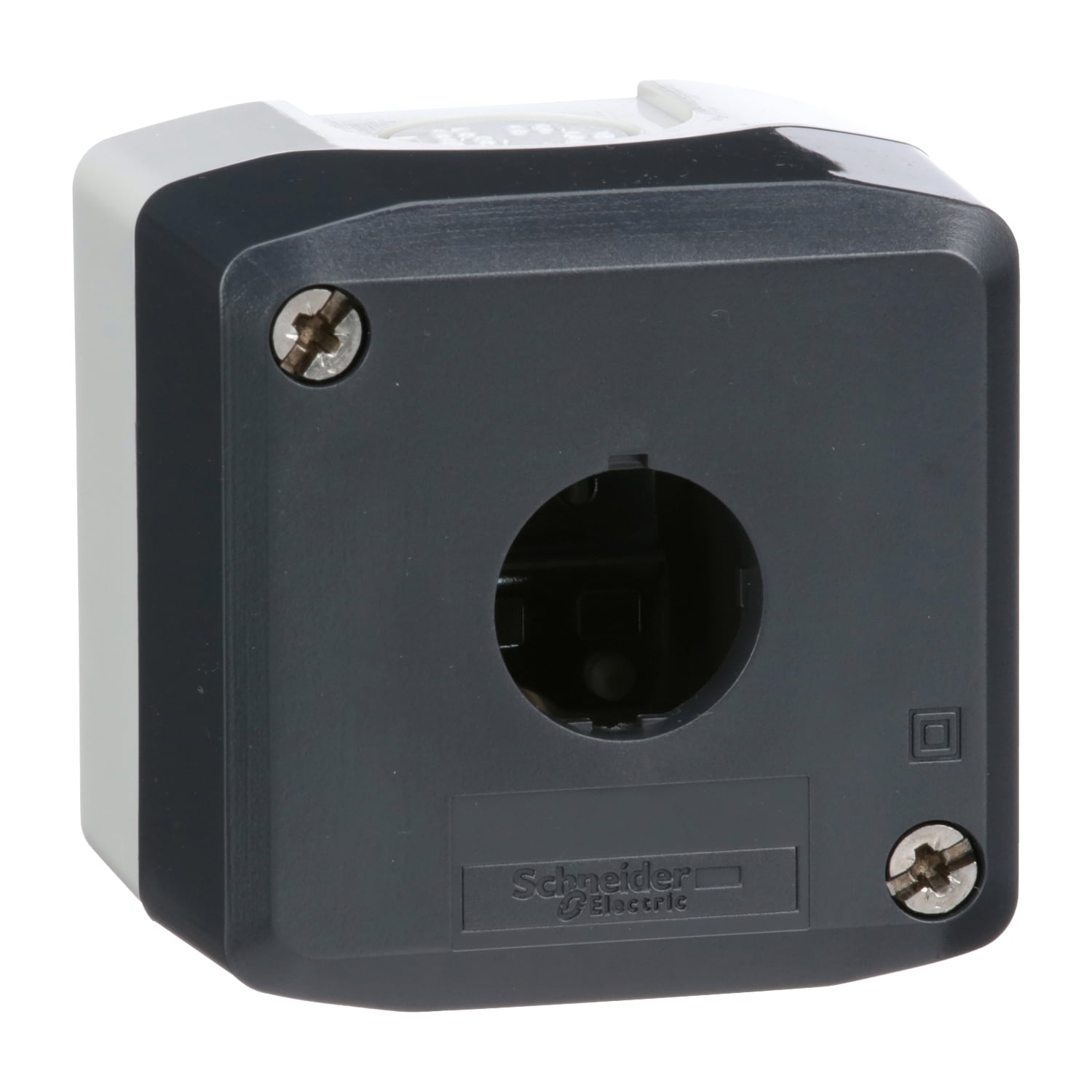 Harmony, enclosure, dark grey lid with light grey base, 1 opening, UL/CSA certified