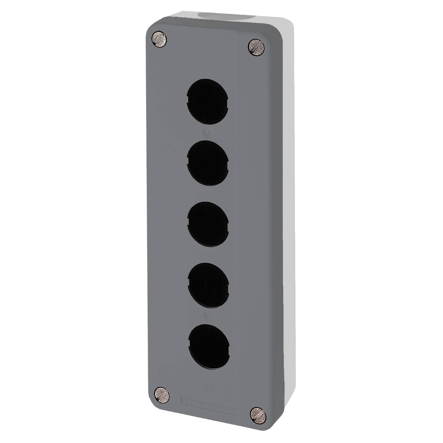 Empty control station, Harmony XALD, dark grey, 5 cut outs, 22mm