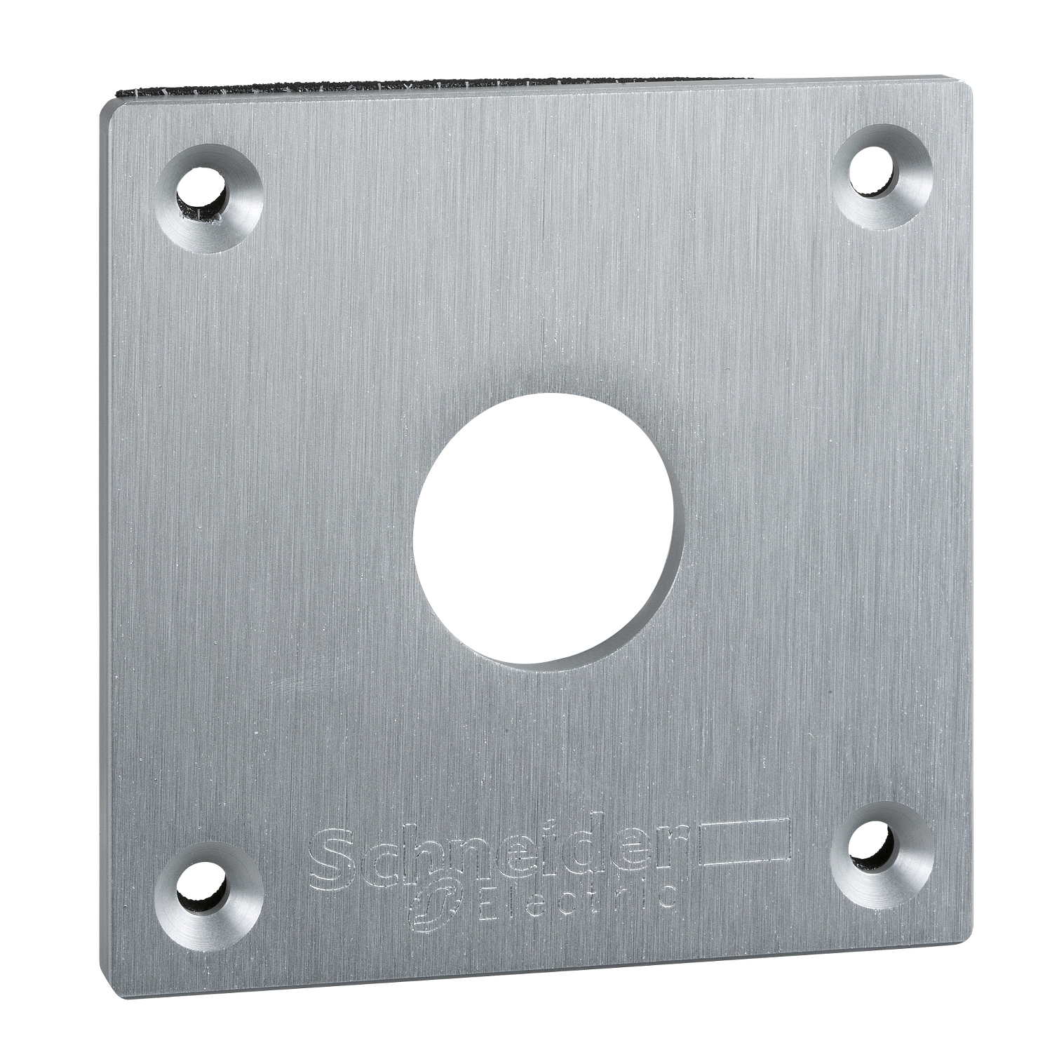 Drilled front plate, Harmony XAP, XB2 SL, metal, 1 cut out, 72x72mm, 22mm