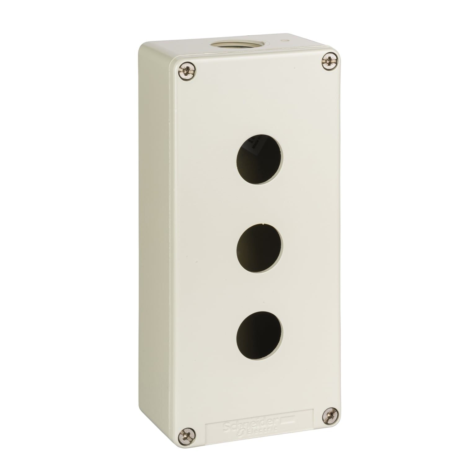 Die cast empty control station, Harmony XAP, zinc alloy, grey, 3 cut outs, 22mm, 175x80x51.5mm